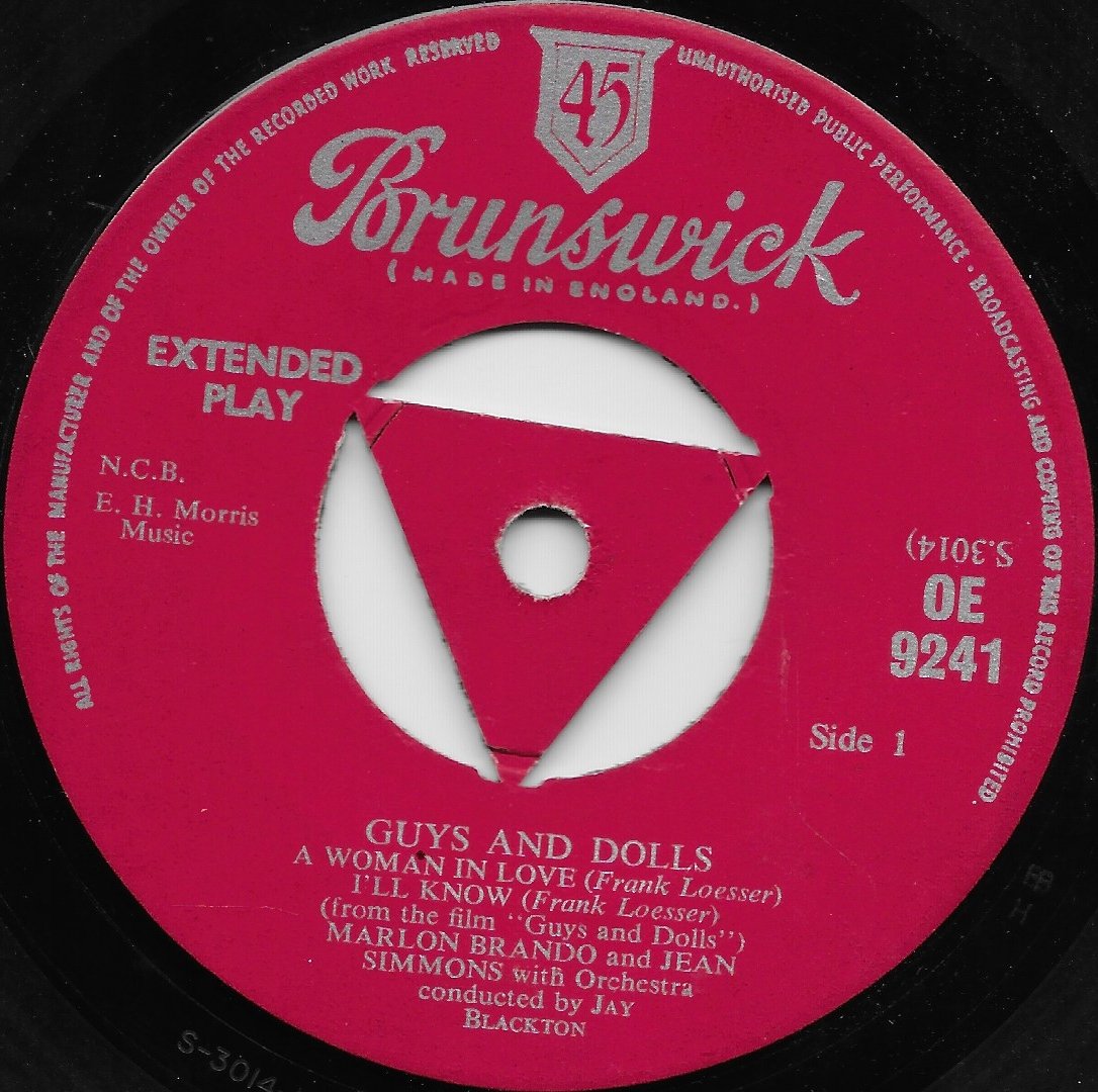OE 9241 Guys and Dolls Frank Loesser from ITV, Channel 4 and Channel 5 library Label